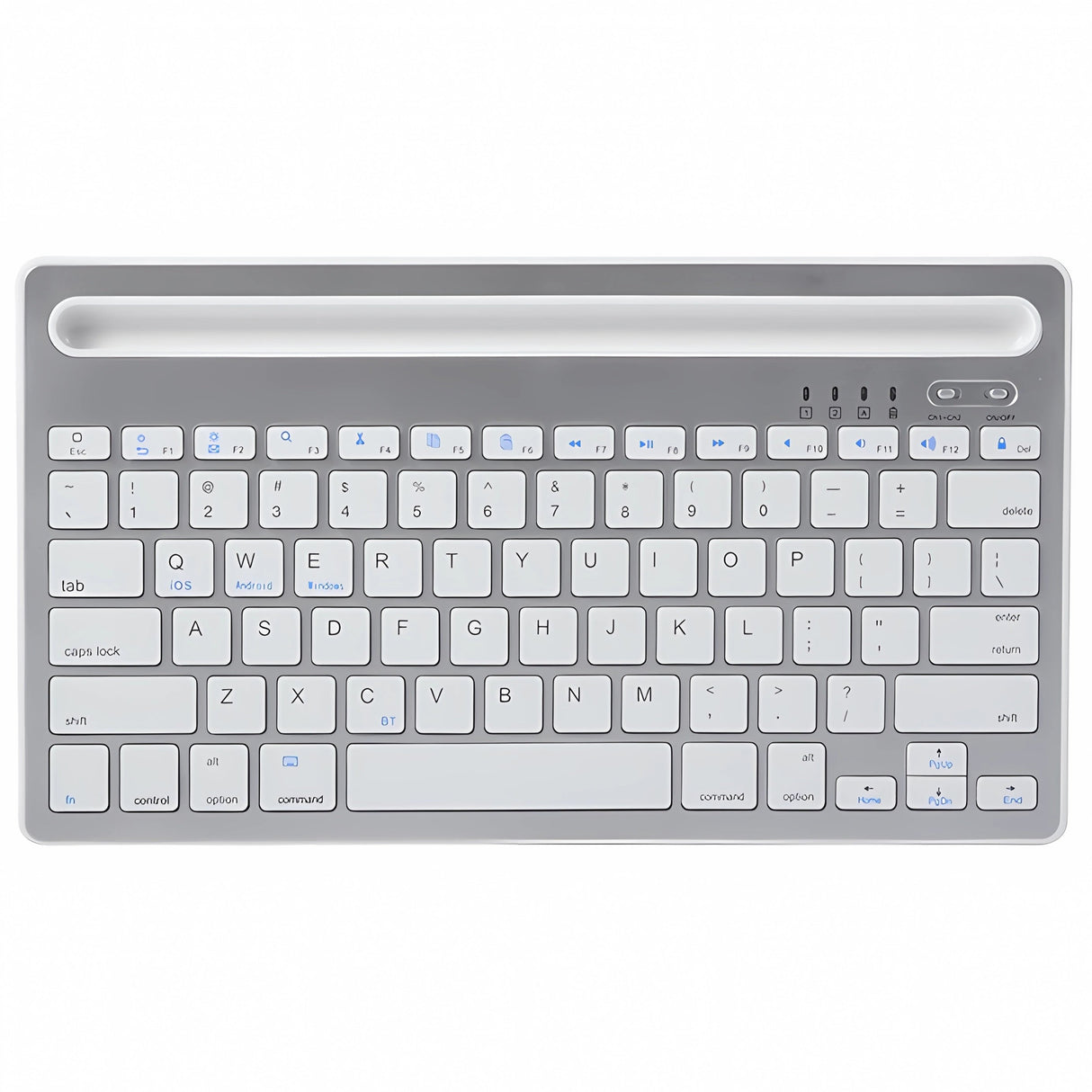 Bervolo Double Stand Keyboard, Silver
