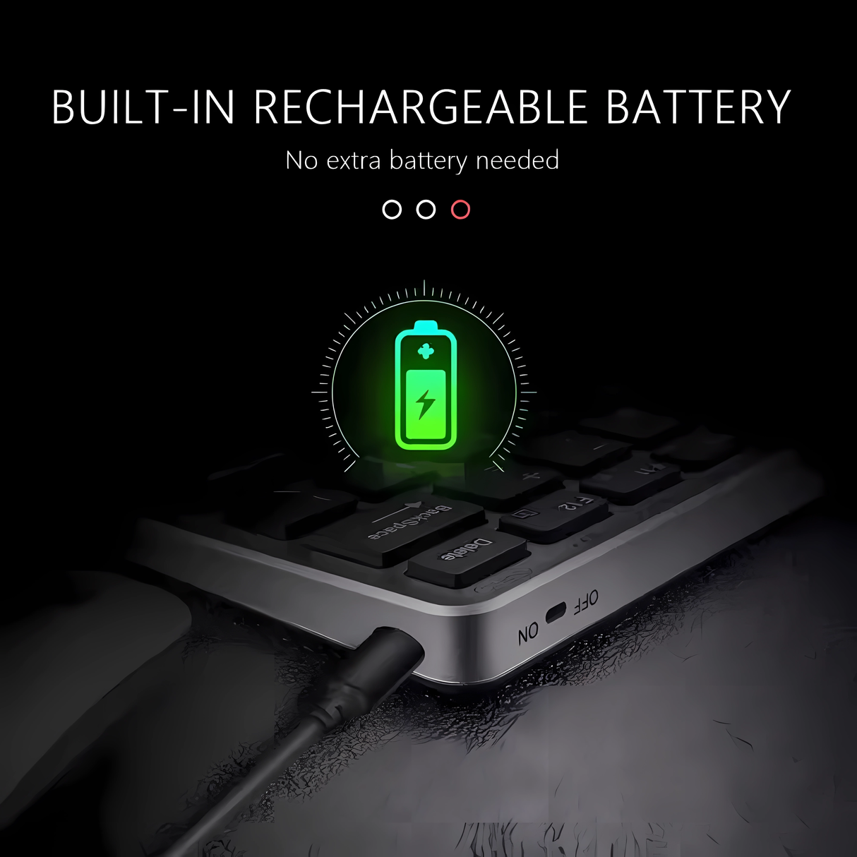 Set Tastatură Slim & Mouse Wireless Bervolo® Essential, Triplă Conectivitate, Reîncărcabile Type-C, Bluetooth & USB, Ultra-Slim, Compatibil Windows/Mac/Android/iOS, 78 Taste Silențioase, Gri Antracit