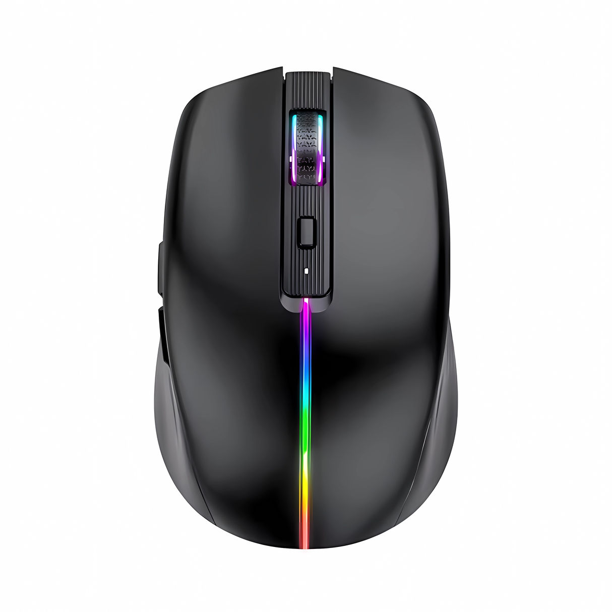 Bervolo® Nexus Pro Wireless Mouse, Simultaneous Connection to 3 Devices, Adjustable DPI, RGB Lighting, USB Type-C Rechargeable, Silent Click, Ergonomic, Black