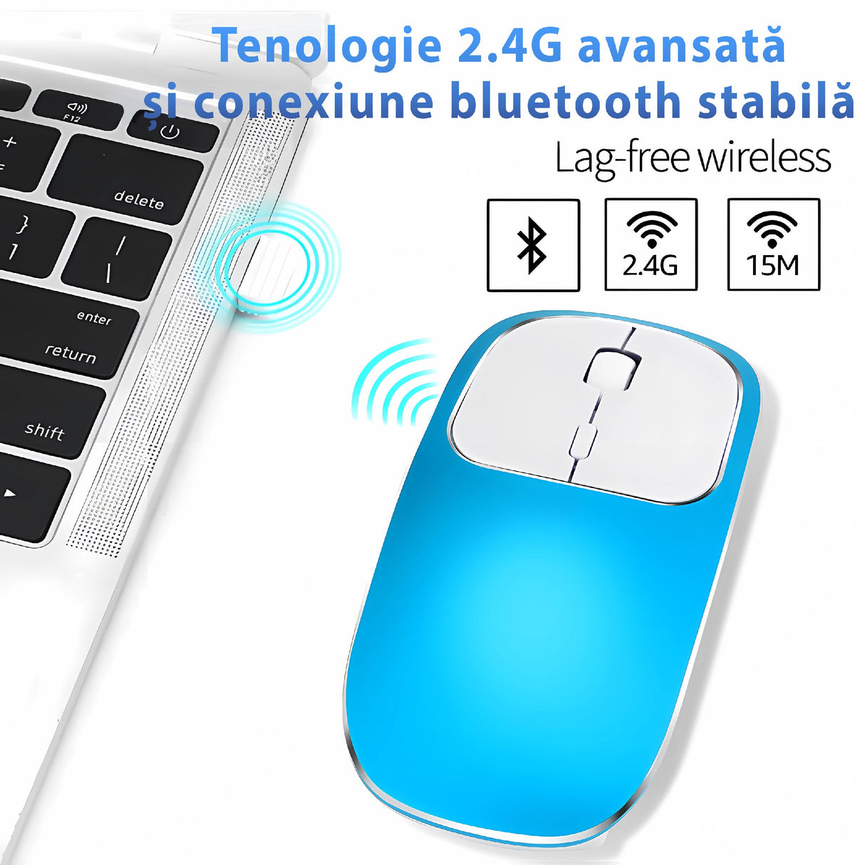 Dual Mouse Bervolo Metal X, Blue