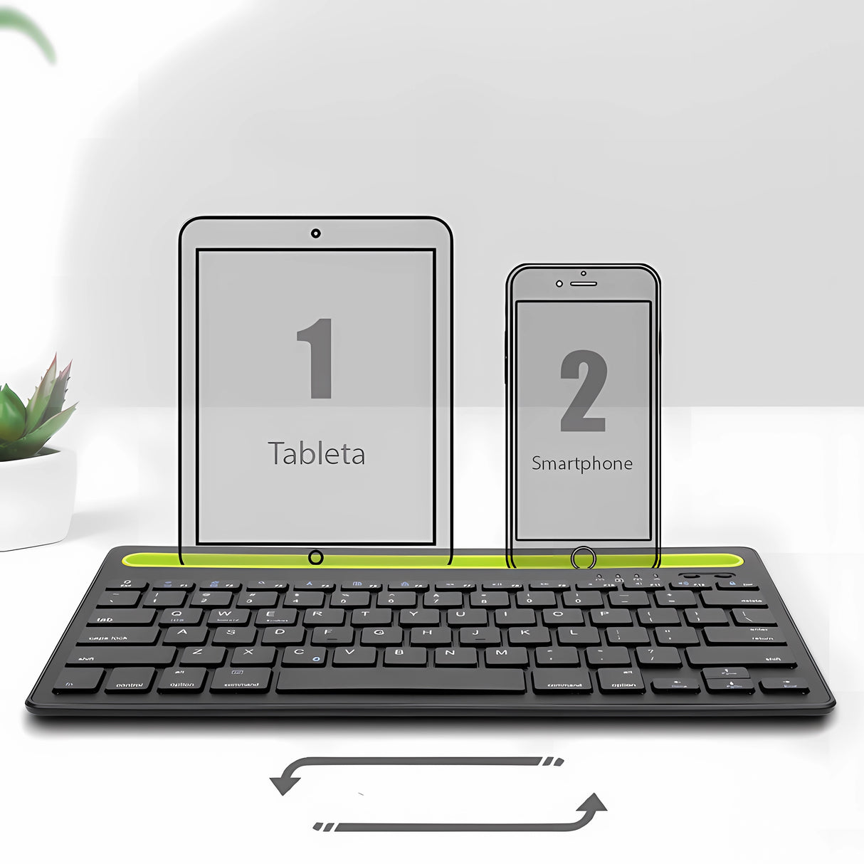 Bervolo Double Stand Keyboard, Black