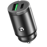 Încărcător Auto Bervolo® 100W, Încărcare Rapidă, 1 x USB & 1 x USB-C, Compatibil iPhone, Xiaomi, Samsung, Huawei, Negru